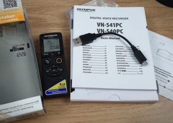 Diktiergerät Olympus VN541-PC - Lieferumfang