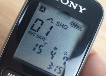 Sony ICD-PX240 Diktiergerät - Display